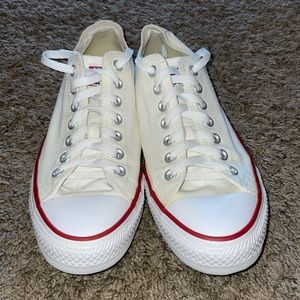 Women’s size 11, mens size 9 white converse all-star sneaker